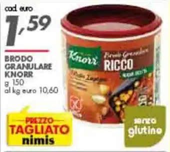 Italmark Knorr Brodo Granulare g 150 offerta