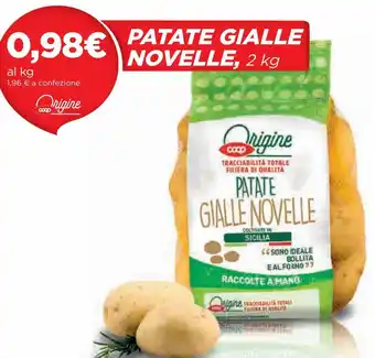 Coop Patate gialle novelle offerta