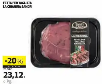 Coop Fetta per tagliata la chianina sandri offerta