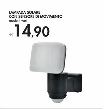 Lampada solare con sensore di movimento