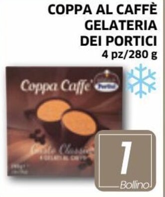 Ecu Discount Coppa al Caffè Gelateria Dei Portici 4 pz/280 g offerta