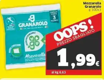 Sigma Granarolo Mozzarella g 100x3 offerta