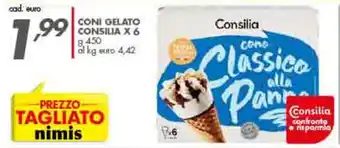 Italmark Consilia Coni Gelato x 6 450 g offerta