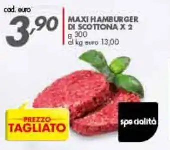 Maxi Hamburger di Scottona x 2 300 g