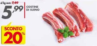 Italmark Costine di Suino offerta