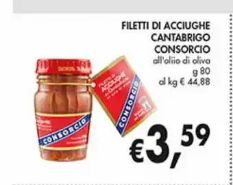 Filetti di acciughe cantabrico consorcio