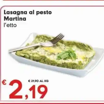 Despar Lasagne al pesto martina l'etto offerta