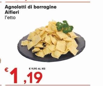 Despar Agnolotti di borragine alfieri l'etto offerta