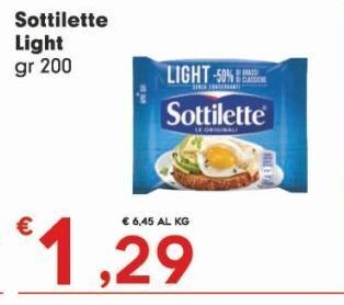 Despar Sottilette light gr 200 offerta