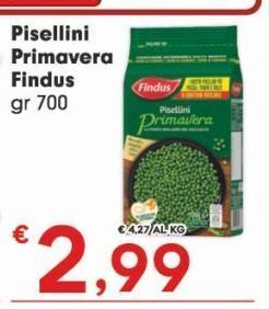 Despar Pisellini primavera findus gr 700 offerta