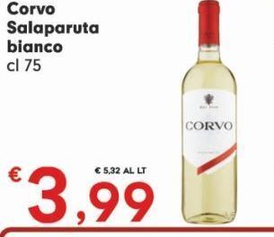 Despar Corvo salaparuta bianco cl 75 offerta