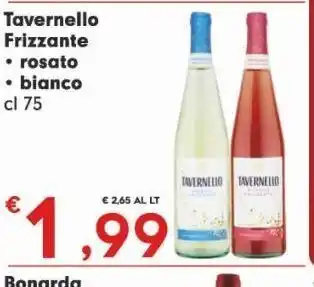 Despar Tavernello frizzante rosato / bianco cl 75 offerta