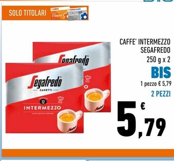 Conad Caffe intermezzo segafredo offerta