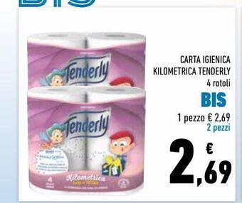Conad Carta igienica kilometrica tenderly offerta