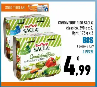 Conad Condiverde riso sacla offerta
