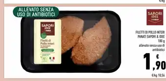 Conad Filetti di pollo interi panati sapori & idee offerta