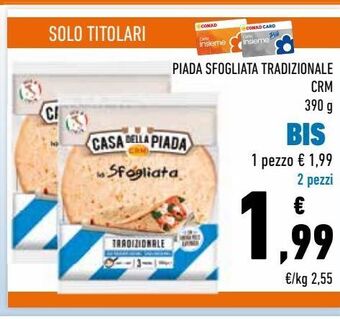Conad Piada sfogliata tradizionale crm offerta