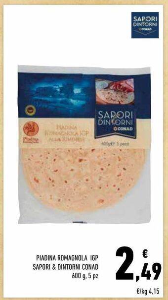 Conad Piadina romagnola igp sapori & dintorni conad offerta