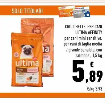 Conad Crocchette per cani ultima affinity offerta