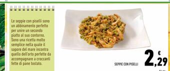 Conad Seppie con piselli offerta