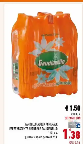 Fardello acqua minerale effervescente naturale gaudianello