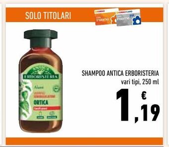 Conad Shampoo antica erboristeria offerta