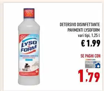 Conad Detersivo disinfettante pavimenti lysoform offerta