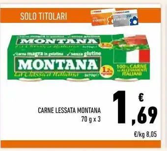 Conad Carne lessata montana offerta