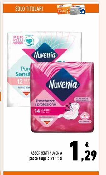 Conad Assorbenti nuvenia offerta