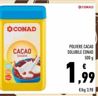 Conad Polvere cacao solubile conad offerta