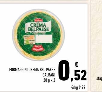 Conad Formaggini crema bel paese galbani offerta