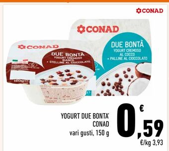 Conad Yogurt due bonta conad offerta