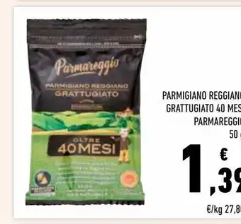 Conad Parmigiano reggiano grattugiato 40 mesi parmareggio offerta