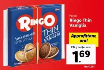 Pavesi Ringo Thin Vaniglia 234 g