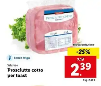 Salumeo Prosciutto cotto per toast 400 g