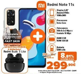 Expert Redmi Note 11s offerta