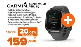 Expert Garmin Smart Watch Venu SQ offerta