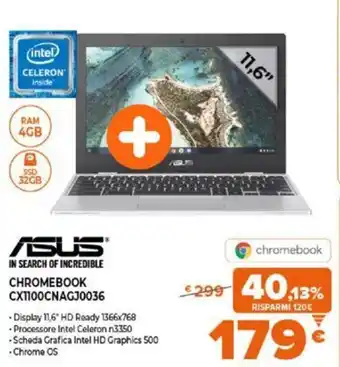 Expert Asus Chromebook CX1100CNAGJ0036 offerta