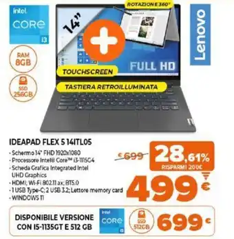 Expert Lenovo IdeaPad Flex 5 14ITL05 offerta