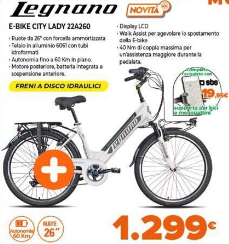 Legnano E-Bike City Lady 22A260 offerta di Expert