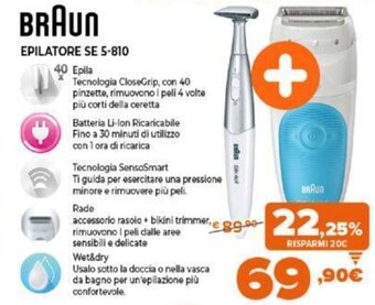 Expert Braun Epilatore SE 5-810 offerta