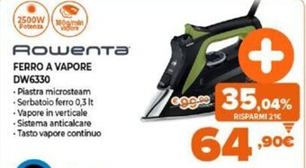 Expert Rowenta Ferro a Vapore DW6330 offerta