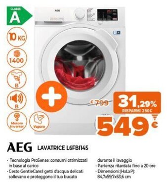 Expert Aeg Lavatrice L6FBI145 offerta