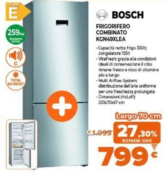 Expert Bosch Frigorifero Combinato KGN49XLEA offerta