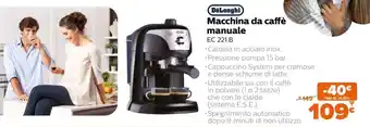 Expert DeLonghi Macchina da Caffè manuale offerta