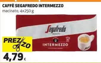 Coop Caffe segafredo intermezzo offerta