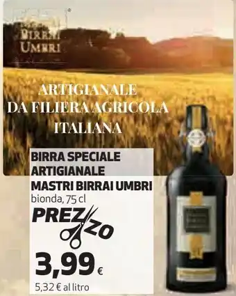 Coop Birra speciale artigianale mastri birrai umbri offerta