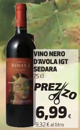 Coop Vino nero d'avola igt sedara offerta