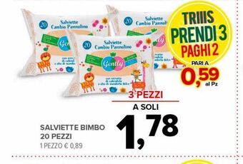 Salviette bimbo 20 pezzi
