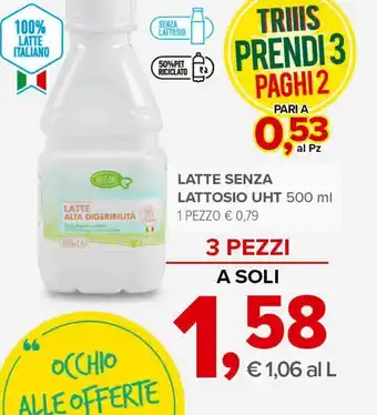 Todis Latte senza lattosio uht offerta